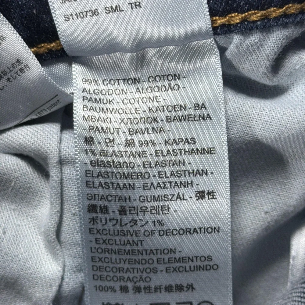 Levis 514 Jeans Mens 36x32 Blue Dark Wash Regular Straight Stretch Denim Pants